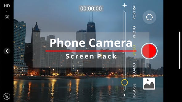 达芬奇-51个相机拍照视频录制取景框界面动画 Phone Camera Screen Pack