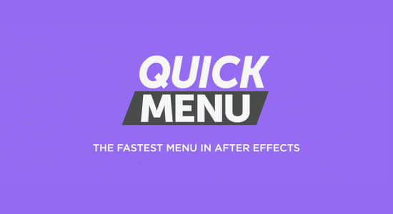 AE脚本-特效预设快速检索查找工具 Quick Menu v2.1.5 Win/Mac