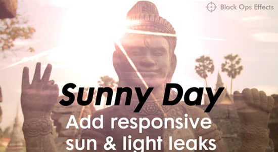 AE插件-真实太阳光照耀斑特效 Sunny Day v1.0 Win