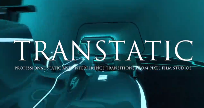 FCPX转场插件：信号噪波图像闪烁干扰特效转场 TranStatic