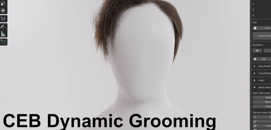 Blender插件-动态修饰粒子毛发 Dynamic Grooming 0.67