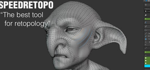 模型重拓扑Blender插件 SpeedRetopo v0.2.1