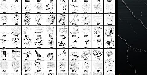 高清晰裂痕装饰笔刷