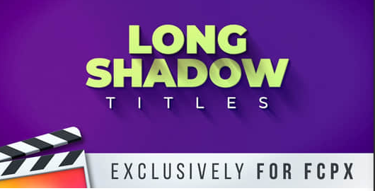 FCPX插件-32个长阴影拖尾文字标题动画 Long Shadow Titles