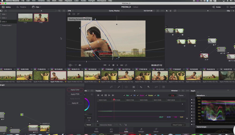 使用 DaVinci Resolve 进行电影视频颜色分级教程-中文字幕