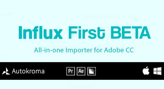 AE插件-多种特殊视频编码格式素材直接导入软件工具 Influx Free Beta V0.6.0